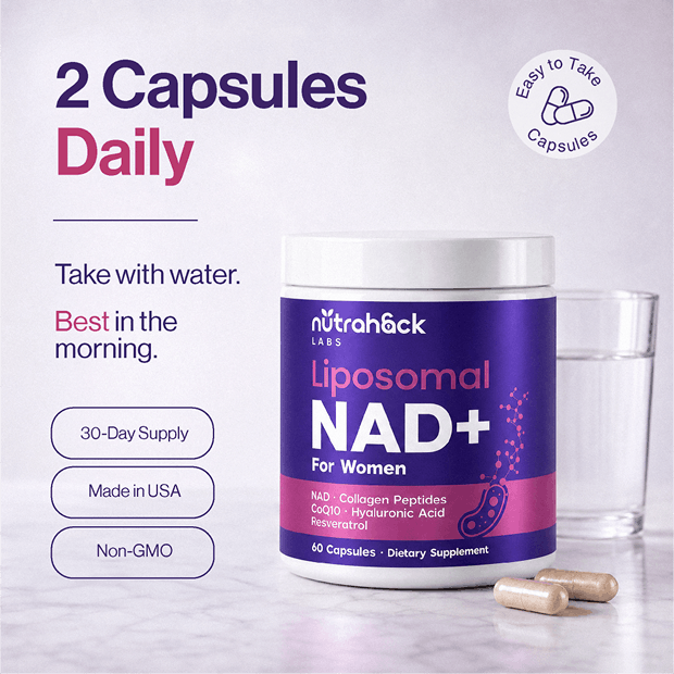 NutraHack Labs Liposomal NAD+ (Women)